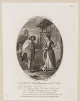 KG 16280
<br/>
Shakespeare, Merry wives of Windsor: Slender's bashfull behaviour to Ann Page
<br/>
<em>Taylor, Isaac II</em>